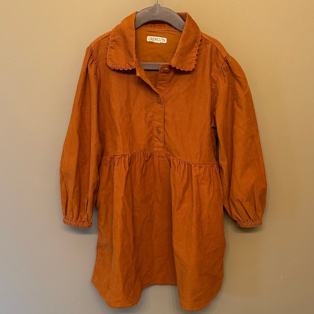 Jcrew Crewcuts Burnt Orange Kids Dress